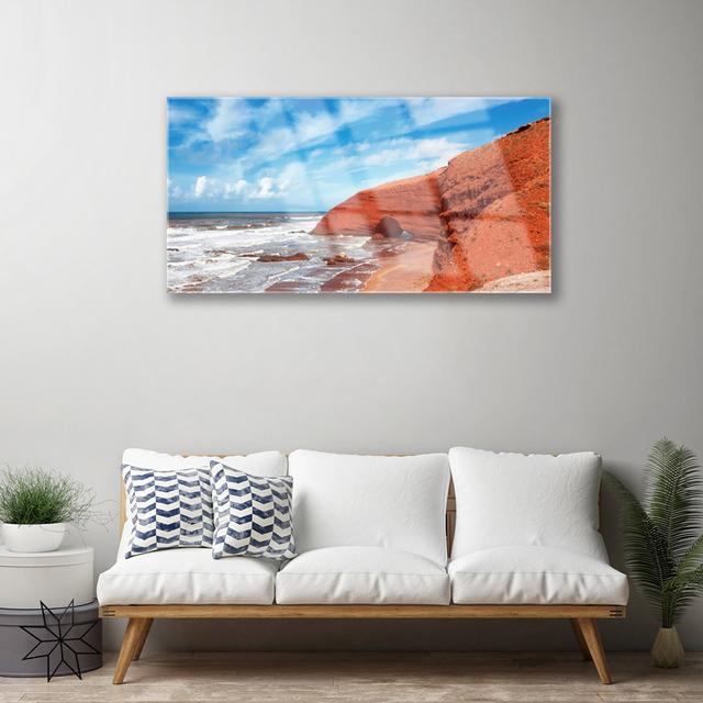 Glasbild Sea Landscape Haus am Meer on Productcaster.