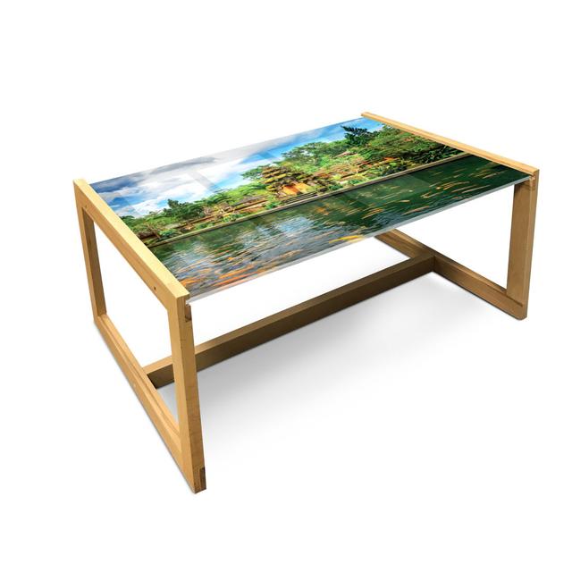 Jamario Trestle Coffee Table East Urban Home Size: 40cm H x 91cm W x 62cm D on Productcaster.