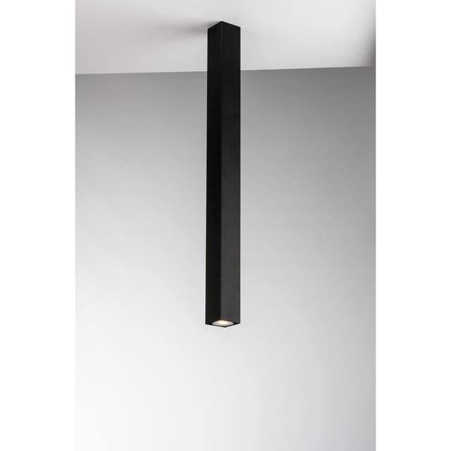 Candyce 1-Light 5cm Flush Mount Ebern Designs Size: 75Cm x 5Cm x5Cm, Fixture Finish: Black on Productcaster.