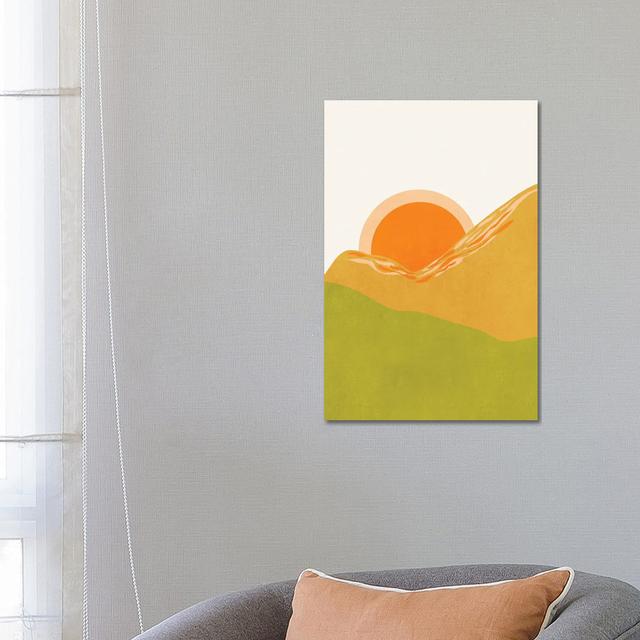 Minimal Abstract Sunset Ii Ivy Bronx Size: 66.04cm H x 45.72cm W on Productcaster.