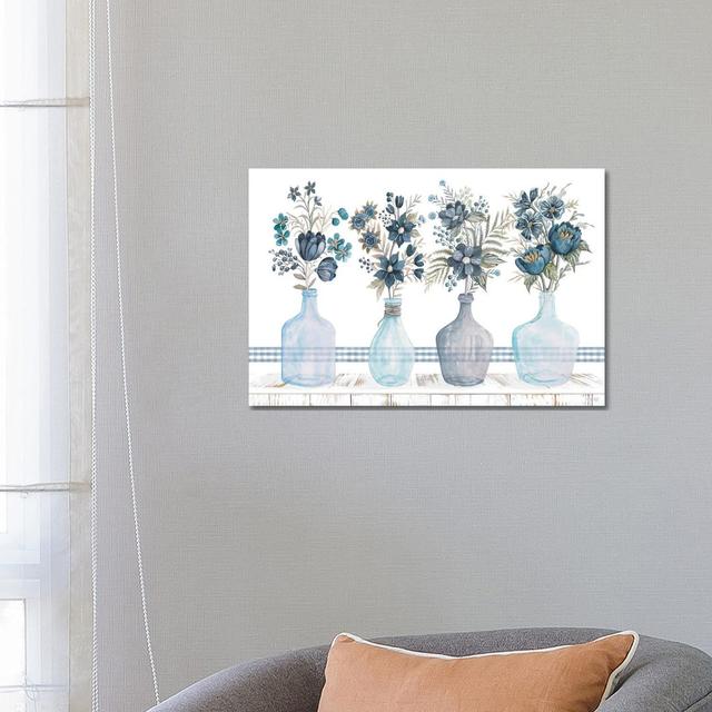 Feeling Blue Florals von Cindy Jacobs - Gallery-Wrapped Canvas Giclée on Canvas Lark Manor Format: Leinen, Größe: 45,72 cm H x 66,04 cm B x 3,81 cm T on Productcaster.