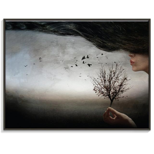 'Autumn Mood' Framed Graphic Art on Canvas East Urban Home Frame Options: Black, Size: 76cm H x 102cm W on Productcaster.