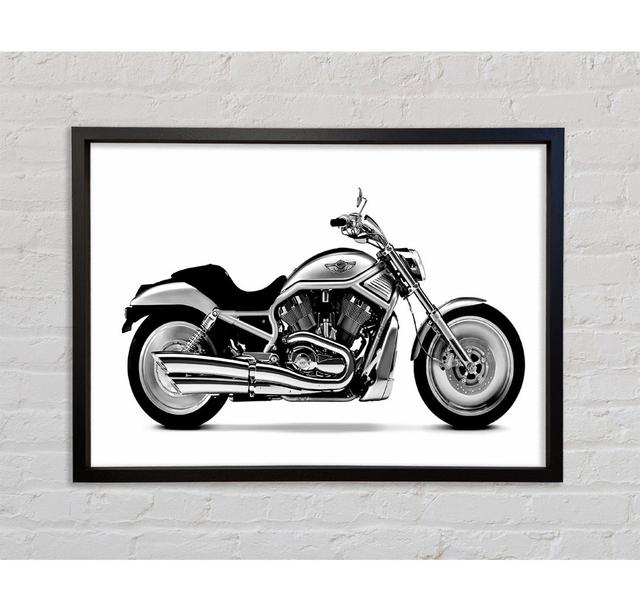 Harley Davidson 1 - Einzelner Bilderrahmen Kunstdrucke auf Leinwand Bright Star Größe: 100 cm H x 141,4 cm B x 3,3 cm T on Productcaster.