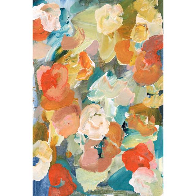 Country Flowers I by Jodi Fuchs - Wrapped Canvas Painting Ivy Bronx Size: 30cm H x 20cm W on Productcaster.