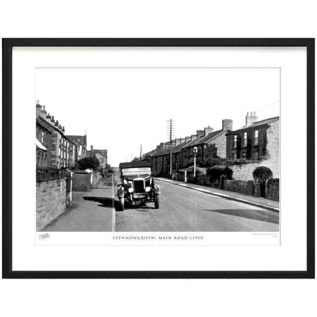 'Ffynnongroyw, Main Road C1950' by Francis Frith - Picture Frame Photograph Print on Paper The Francis Frith Collection Size: 28cm H x 36cm W x 2.3cm on Productcaster.