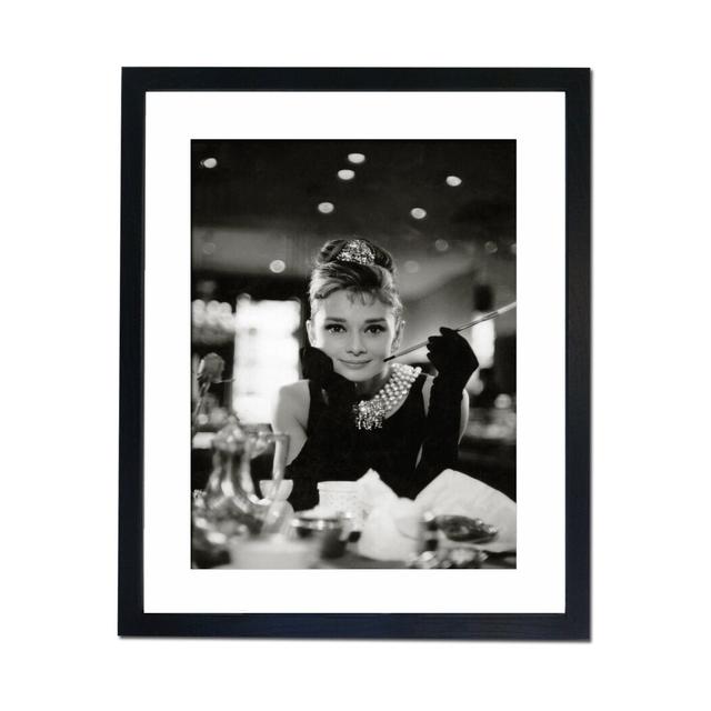 'Audrey Hepburn Breakfast at Tiffany's' Framed Photographic Print East Urban Home on Productcaster.