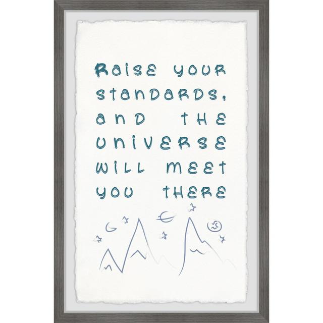 "Raise Your Standards IV" Framed Art Print East Urban Home Size: 61 cm H x 41 cm W on Productcaster.