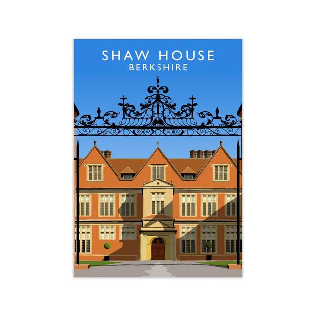 Shaw House Berkshire by Richard O'Neill - Print 17 Stories Format: Unframed, Size: 84.1cm H x 59.4cm W x 3cm D on Productcaster.