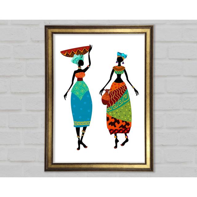 African Women 1 - Single Picture Frame Art Prints Latitude Vive Size: 29.7cm H x 21cm W x 1.5cm D on Productcaster.