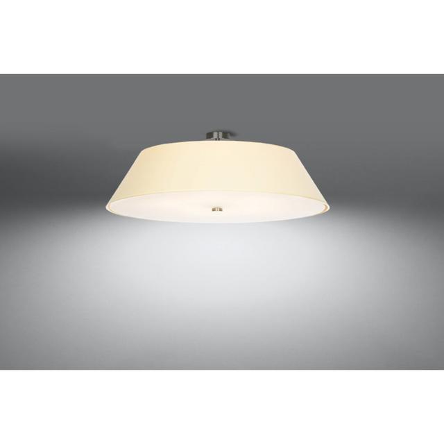 Plafond Vega 60 White Metro Lane Fixture Finish: White, Size: 18cm H x 60cm W x 60cm on Productcaster.