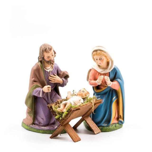 4-tlg. Figuren-Set Heilige Familie mit Krippe Die Saisontruhe on Productcaster.