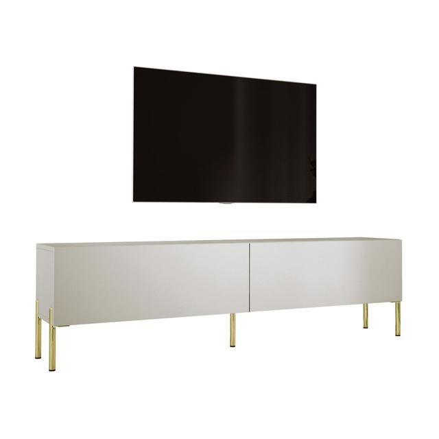 TV-Schrank mit Beinen 2 Metro Lane Farbe: Kaschmir/Goldfarben on Productcaster.