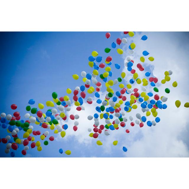 Balloons by T-lorien - Wrapped Canvas Set Marlow Home Co. Size: 120cm H x 80cm W on Productcaster.