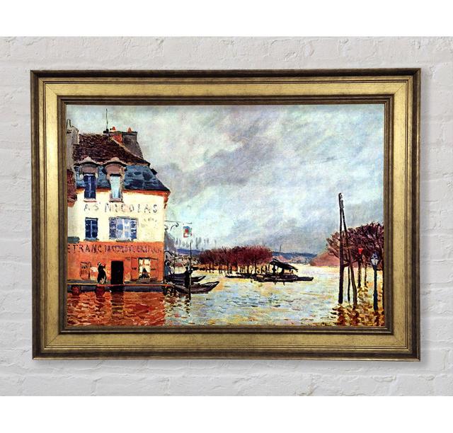 Sisley Flood At Port Marly 2 - Single Picture Frame Art Prints Bright Star Size: 29.7cm H x 42cm W x 8cm D on Productcaster.