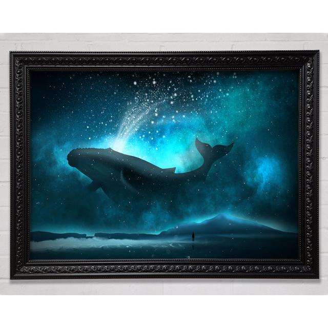 The Whale Of The Universe Framed Print Bright Star Size: 21cm H x 29.7cm W on Productcaster.