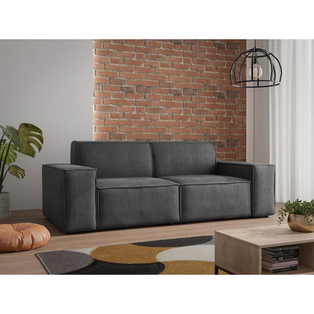 Charisa 214Cm Square Arm Modular Sofa Ivy Bronx Upholstery Colour: Grey on Productcaster.