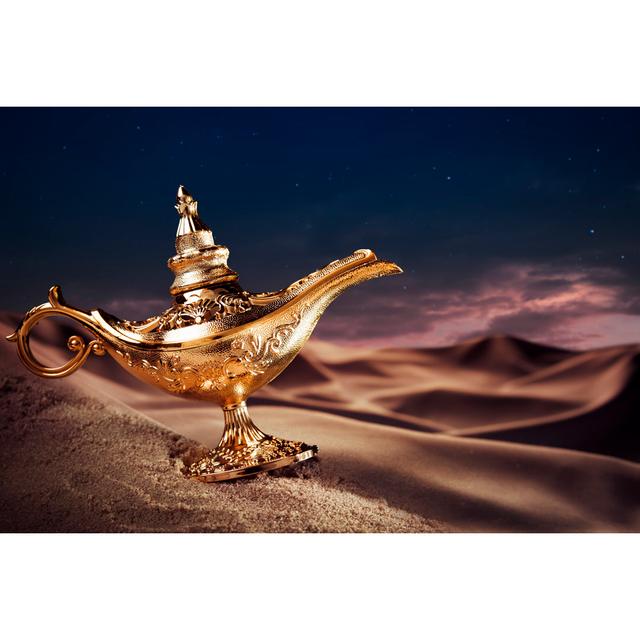 Genie Lamp by Fergregory - Wrapped Canvas Print 17 Stories Size: 51cm H x 76cm W on Productcaster.