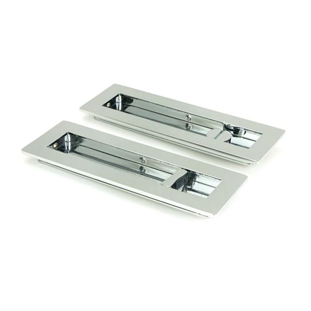 Door accessory From The Anvil Size: 17.5cm H x 6cm W x 1.3cm D, Finish: Polished Chrome on Productcaster.