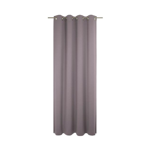 Pearce Polyester Semi Sheer Grommet / Eyelet Curtain Panel Latitude Run Panel Size: 245cm Width x 132cm Drop, Curtain Colour: Purple on Productcaster.