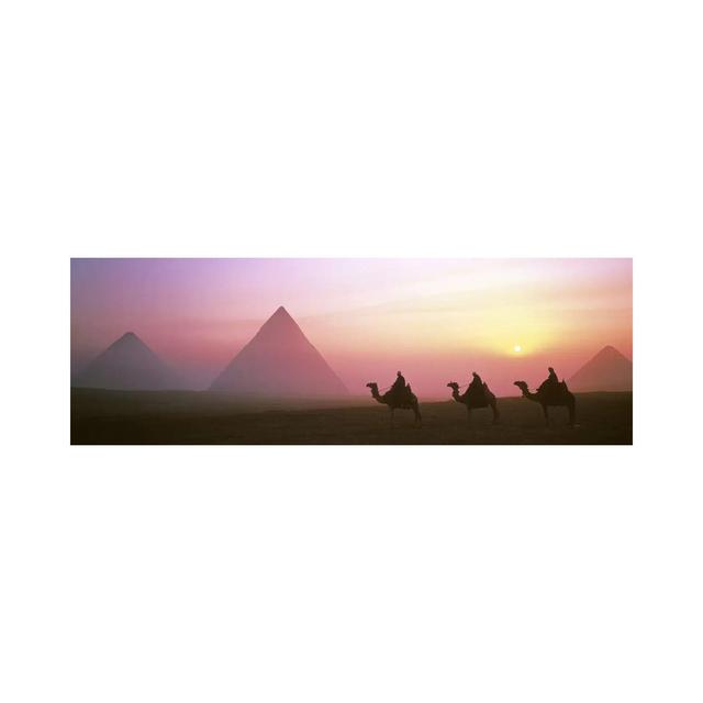 Giza Pyramids Egypt - Wrapped Canvas Panoramic Print Union Rustic Size: 50.8cm H x 152.4cm W x 1.91cm D on Productcaster.