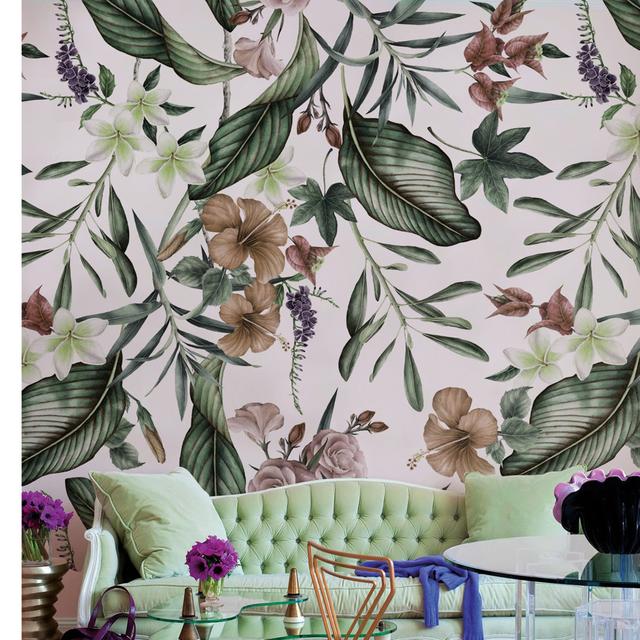 Konen Flowers Wallpaper Bay Isle Home Size: 208 x 146cm on Productcaster.