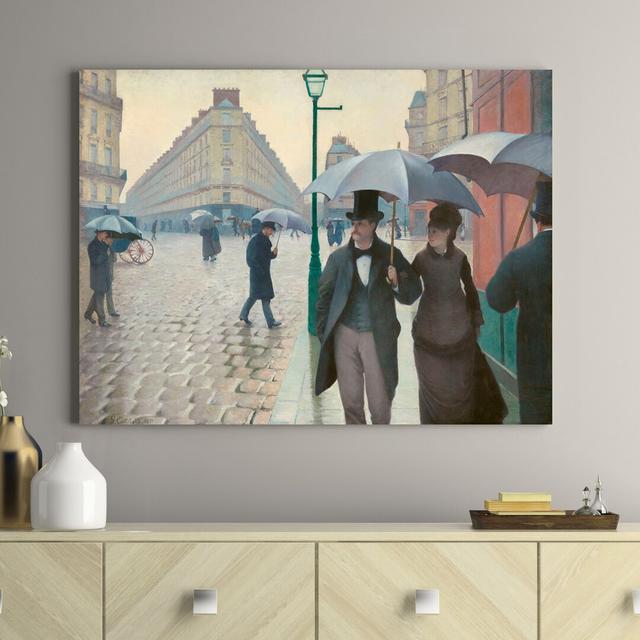 “Paris Street, Rainy Day” By Gustave Caillebotte Fleur De Lis Living Size: 70cm H x 100cm W x 4cm D on Productcaster.