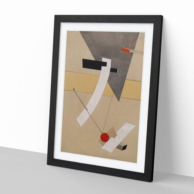 Proun 12E by El Lissitzky - Picture Frame Painting East Urban Home Size: 48cm H x 36cm W x 2cm D, Frame Option: Black Framed on Productcaster.