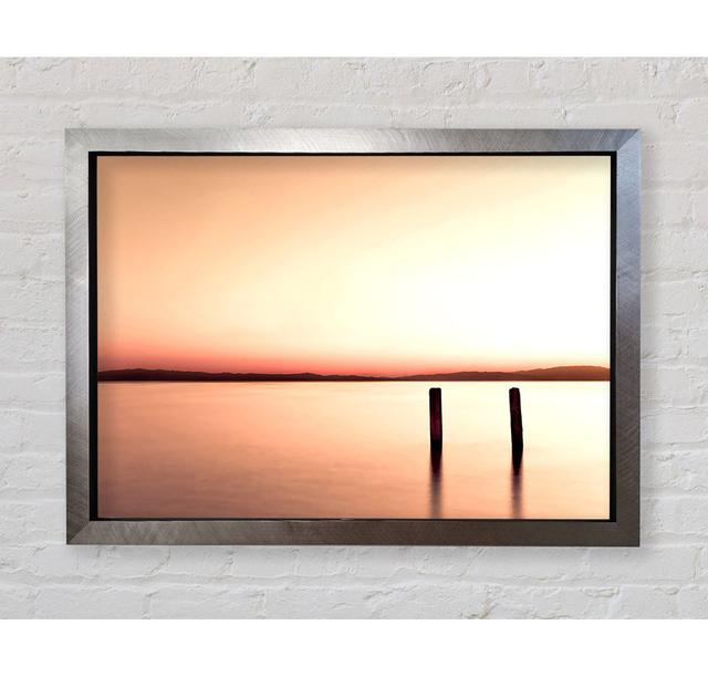 Love At First Sight Peach - Single Picture Frame Art Prints Bright Star Size: 84.1cm H x 118.9cm W on Productcaster.