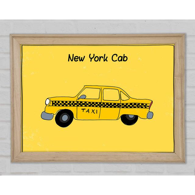 NYC Retro Cab - Druck Williston Forge Größe: 42cm H x 59,7cm B on Productcaster.