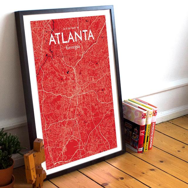 Atlanta - No Frame Print East Urban Home Colour: Pink, Size: 61cm H x 45.7cm W x 0.13cm D on Productcaster.