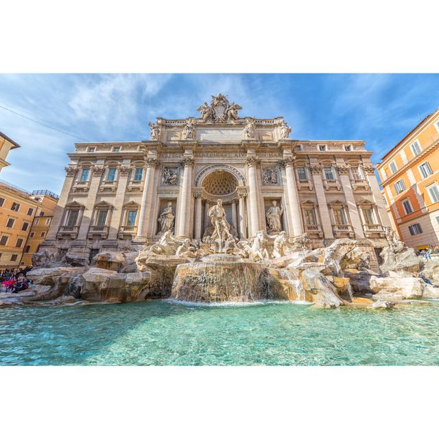 Trevi Fountain, Italy - Wrapped Canvas Print 17 Stories Size: 20cm H x 30cm W x 3.8cm D on Productcaster.