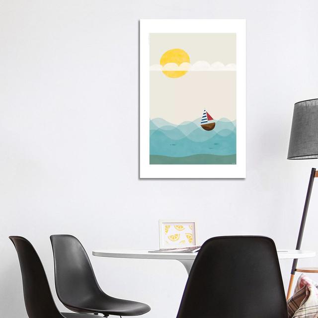 Sea by TomasDesign - No Frame Gallery-Wrapped Canvas Giclée on Canvas Beachcrest Home Größe: 101,6 cm H x 66,04 cm B on Productcaster.