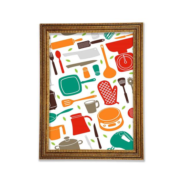 I Love Cooking 10 - Single Picture Frame Art Prints Rosalind Wheeler Size: 42cm H x 29.7cm W x 3cm D on Productcaster.