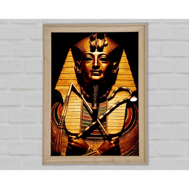 Egyptian Golden Pharaoh - Single Picture Frame Art Prints Bright Star Size: 42cm H x 29.7cm W x 1.5cm D on Productcaster.