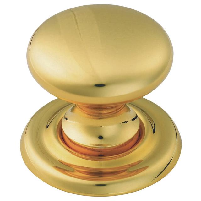 FTD VICTORIAN KNOB Carlisle Brass Size: 2.5cm, Finish: Polished Brass on Productcaster.