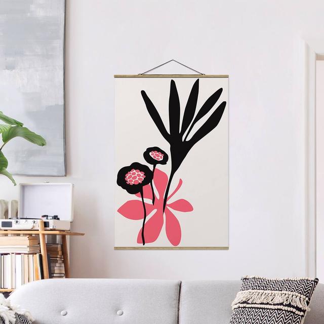 Flower Greeting in Pink - Graphic Art Print Rosalind Wheeler Size: 120cm H x 80cm W x 0.3cm D on Productcaster.