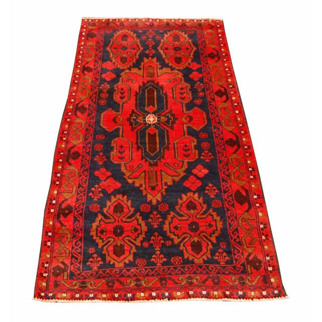 Jamel Handmade Kilim Wool Red/Black Rug Latitude Vive on Productcaster.