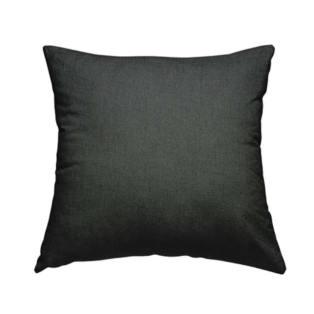 Esthela Cushion with Filling 17 Stories Size: 43cm H x 43cm W x 5cm D, Colour: Charcoal on Productcaster.