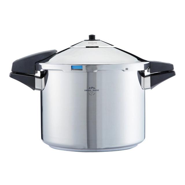 Kuhn Rikon Duromatic Comfort Stainless Steel Pressure Cooker for All Hobs, Side Grips Kuhn Rikon Size: 6L / 22cm on Productcaster.