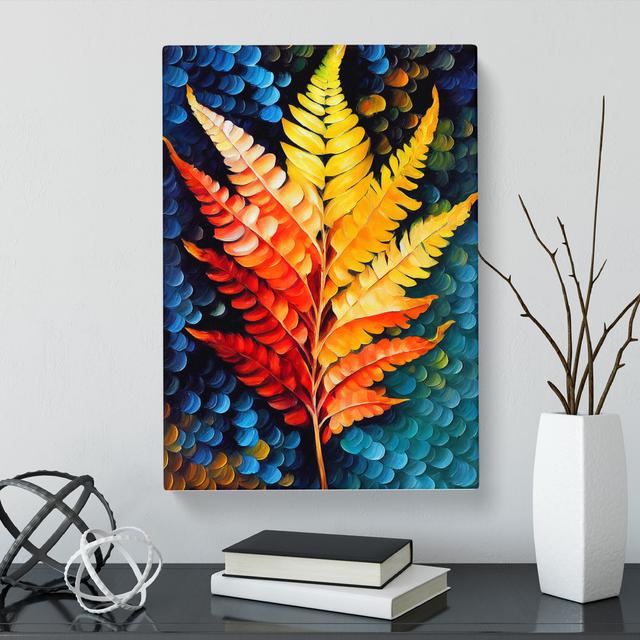 Soleiman Fern Leaf In Colour Vol.1 - Wrapped Canvas Print 17 Stories Size: 50cm H x 35cm W x 3cm D on Productcaster.