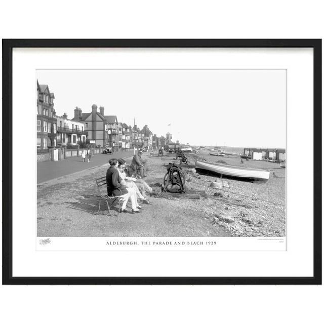 'Aldeburgh, the Parade and Beach 1929' - Picture Frame Photograph Print on Paper The Francis Frith Collection Size: 60cm H x 80cm W x 2.3cm D on Productcaster.