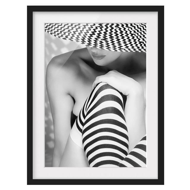 Zagging That Zig - Picture Frame Photograph Print on Paper East Urban Home Format: Black Framed, Size: 70cm H x 50cm W x 2cm D, Matte Colour: White on Productcaster.