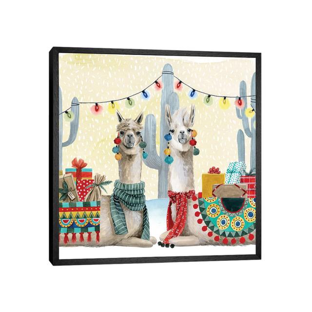 Boho Christmas Collection A by Grace Popp - Floater Frame Gallery-Wrapped Canvas Giclée on Canvas The Seasonal Aisle Frame Colour: Black, Size: 45.72c on Productcaster.