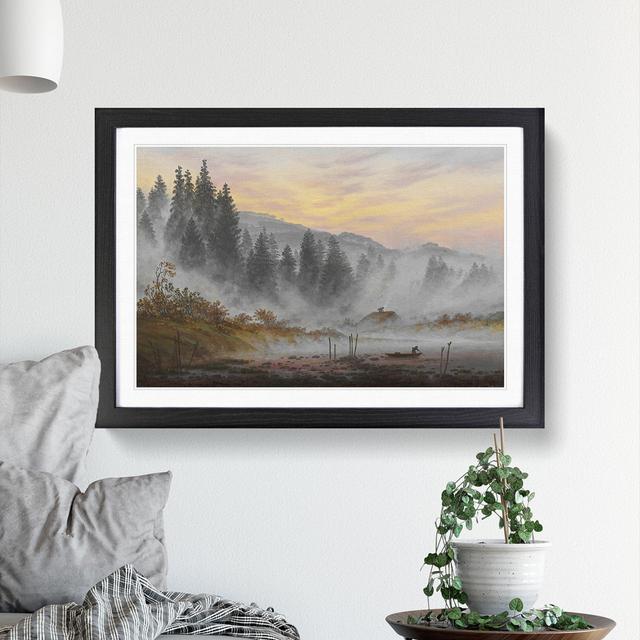 The Morning by Caspar David Friedrich - Picture Frame Painting East Urban Home Frame Option: Black Framed, Size: 36cm H x 48cm W x 2cm D on Productcaster.