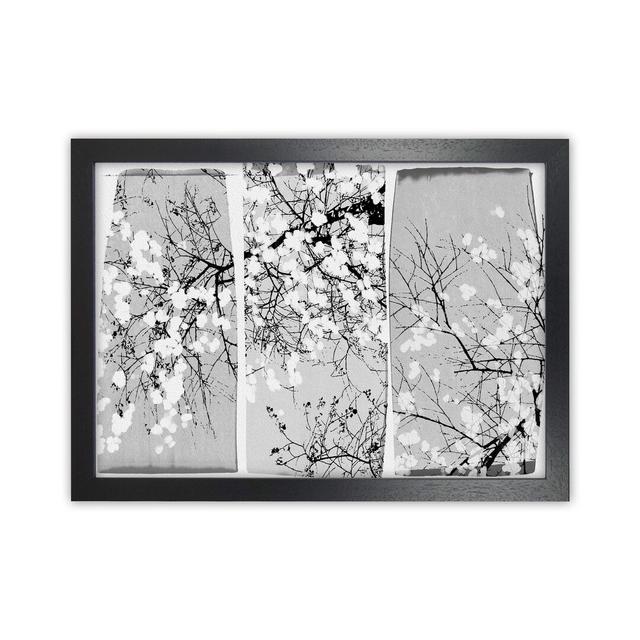 Oriental Blossom by Orara - Graphic Art Print 17 Stories Size: 21cm H x 29.7cm W x 3cm D, Format: Black Framed on Productcaster.