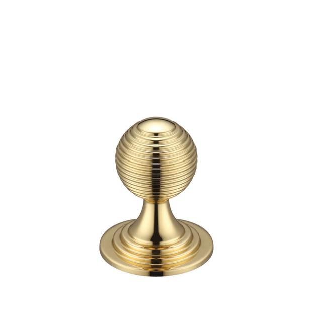 25mm Diameter Round Knob Fulton & Bray Finish: Polished Brass on Productcaster.