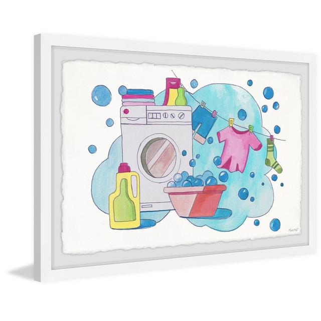 I Love Doing Laundry - Picture Frame Painting August Grove Size: 41cm H x 61cm W x 3.81cm D on Productcaster.