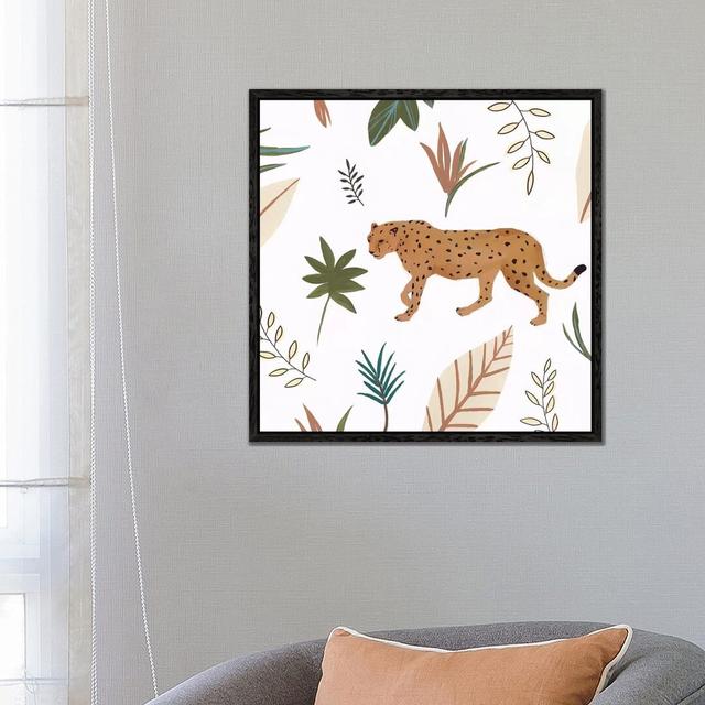 African Cheetah II by Isabelle Z - Print on Canvas Bloomsbury Market Size: 66.04cm H x 66.04cm W x 3.81cm D, Format: Black Framed on Productcaster.