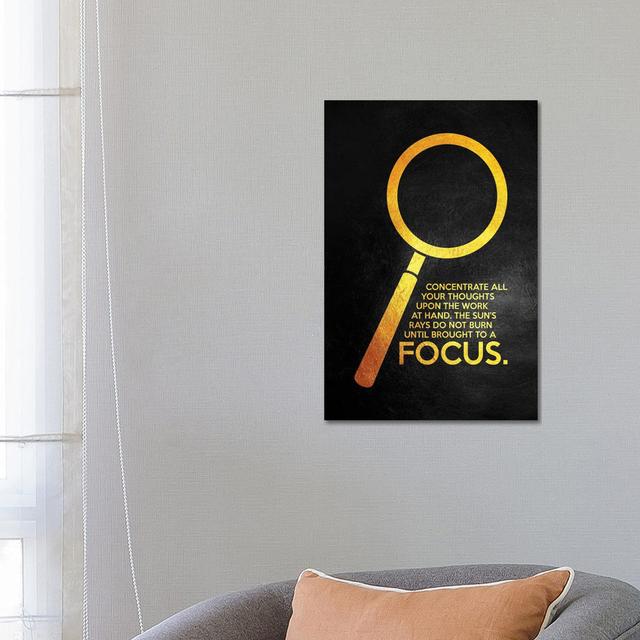 Focus by - Wrapped Canvas Happy Larry Size: 66.04cm H x 45.72cm W x 1.91cm D on Productcaster.