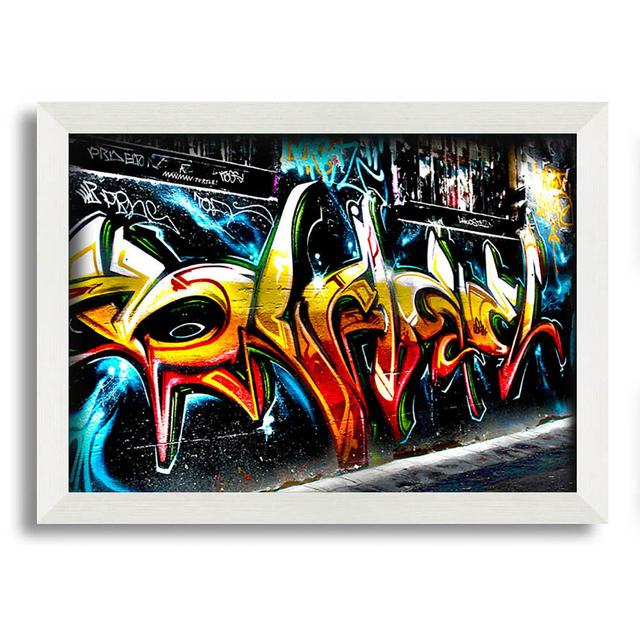 Carnbrock Graffiti Abstract - Single Picture Frame Art Prints Latitude Run Size: 42cm H x 59.7cm W x 10cm D on Productcaster.